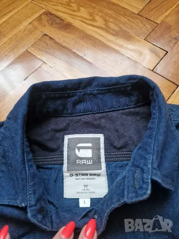Страхотна мъжка риза G STAR RAW размер L, снимка 3 - Ризи - 55560043