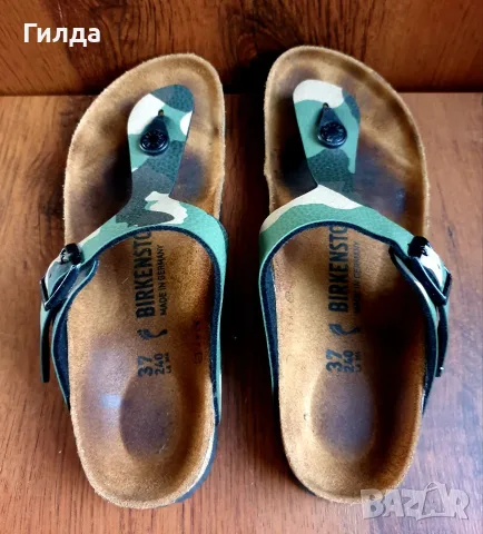 Birkenstock сандали чехли 37 military, снимка 3 - Сандали - 55540625