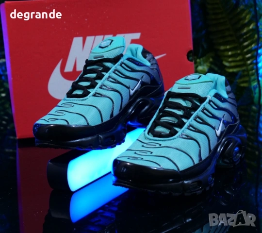 👟Nike Air Max TN Цвят Черно и Тюркоаз, снимка 3 - Маратонки - 54751397