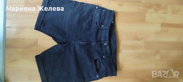 мъжки къси черни дънки-G-STAR RAW