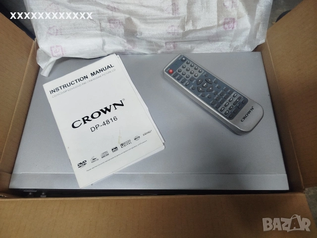 ДВД crown с дистанционно(само глава), снимка 2 - Плейъри, домашно кино, прожектори - 55186121