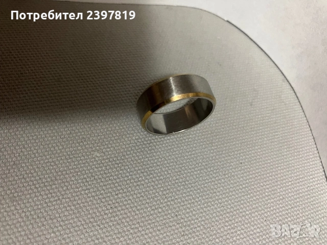 Стоманена халка, снимка 2 - Пръстени - 54368232