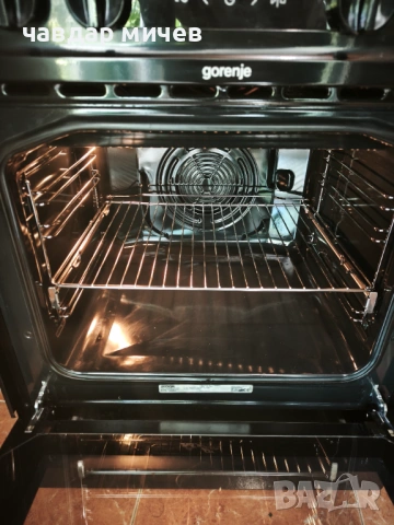 Черна свободно стояща печка Gorenje , снимка 8 - Печки, фурни - 54720366
