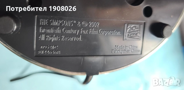 колекционерска 3D лампа The Simpsons (2002 г.) – оригинална!, снимка 8 - Колекции - 55229708