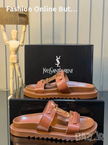 Дамски чехли YSL, снимка 3 - Чехли - 55237780