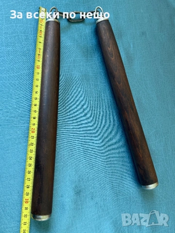 Старо дървено нунчаку, снимка 6 - Екипировка - 54308284