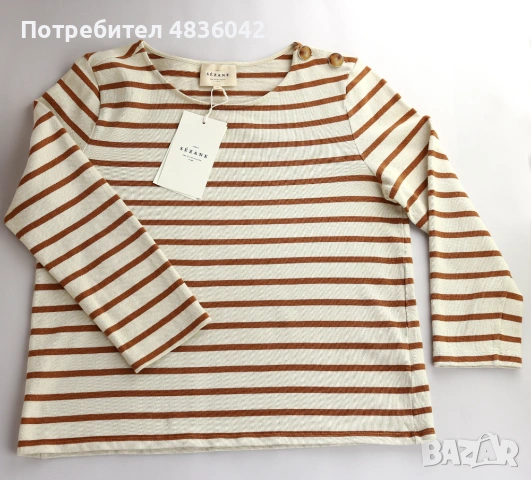 Чисто ново много красива блуза на луксозната френска марка Sezane., снимка 4 - Тениски - 54663714