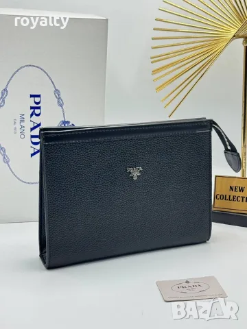 Нов Мъжки Клъч Prad🅰️ Hermes , снимка 5 - Чанти - 55339618
