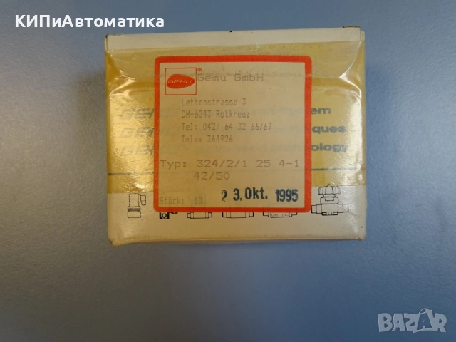 магнет вентил GEMU TYP 324-1 pilot solenoid valve 42V/50Hz, снимка 7 - Резервни части за машини - 54412280
