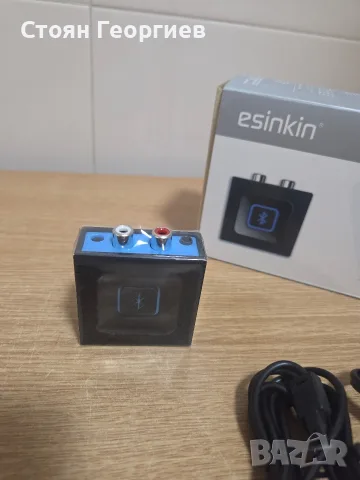 Esinkin Bluetooth аудио приемник, модел W29, предназначен за безжично стриймване на музика , снимка 2 - Ресийвъри, усилватели, смесителни пултове - 55599159