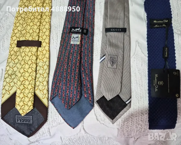 копринени вратовръзки Hermes, YSL, FERRE, Versace , снимка 3 - Други - 55601122