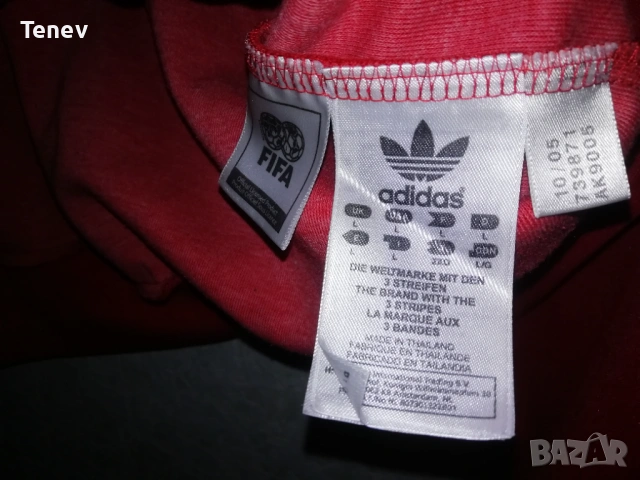 England Adidas Originals World Cup 1974 retro оригинално мъжко горнище Англия Адидас L , снимка 9 - Спортни дрехи, екипи - 42595001