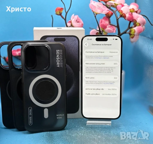 Apple iPhone 15 Pro, 128GB, 5G, Blue Titanium , снимка 5 - Apple iPhone - 54177446