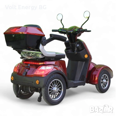 Електкрическа четириколка Max Motors FM4, 1500W, 60V, 20Ah, червен металик, снимка 3 - Инвалидни скутери - 54886289