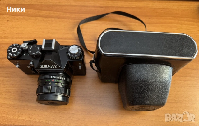 Продавам фотоапарат ZENIT 11 с обектив NELIOS - 44M - 4 и оригинален калъф., снимка 2 - Фотоапарати - 54539459