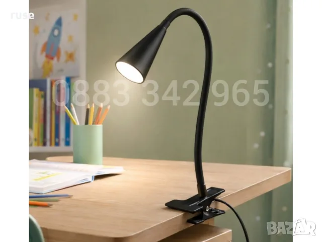 НОВИ! Настолна LED лампа с щипка 51.8 см два цвята!, снимка 9 - Настолни лампи - 55678153