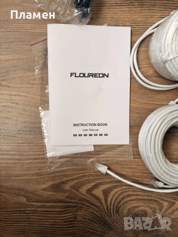 Готов комплект IP Floureon XPOE Security System 4 камери 1080P HD NVR 1TB, снимка 8 - Комплекти за видеонаблюдение - 55360629