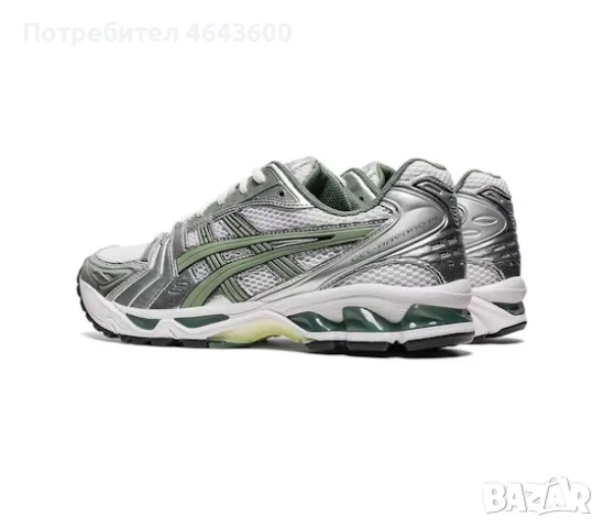 Дамски маратонки ASICS Gel-Kayano 14 White Pure Silver Slate Grey Sage, снимка 4 - Маратонки - 55298975