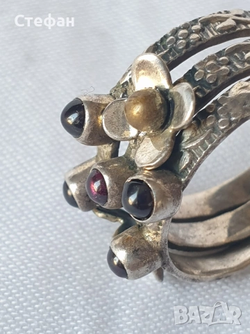 Сребърен пръстен, снимка 4 - Пръстени - 54266328