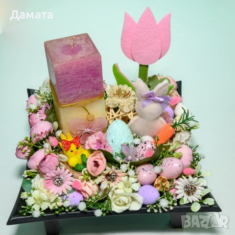 Великденски и пролетни декорации- венци и др. , снимка 14 - Декорация за дома - 40102344