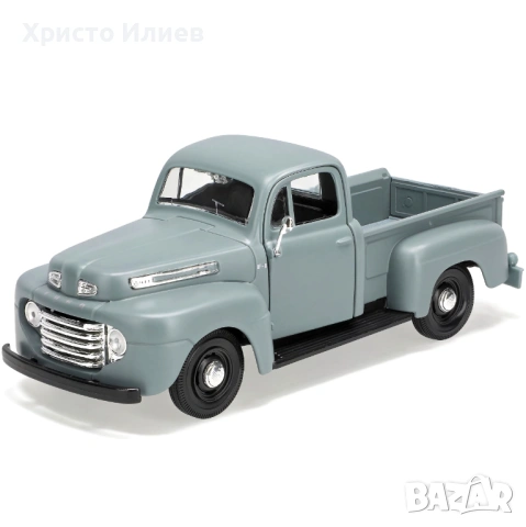 Метален Камион Мащаб 1:25 Форд F-1 пикап 1948 Maisto , снимка 2 - Коли, камиони, мотори, писти - 54482266