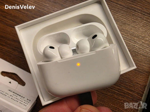Apple Airpods Pro 3 + гаранция + кейс, снимка 6 - Bluetooth слушалки - 54516162