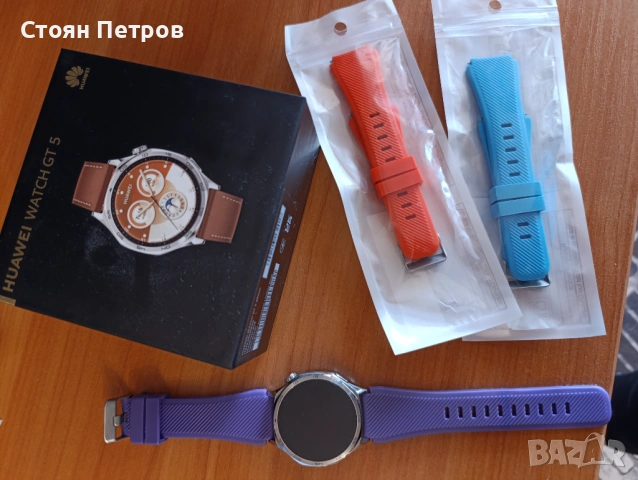 Продавам смарт часовник Huawei watch GT 5 , снимка 2 - Смарт гривни - 54421588