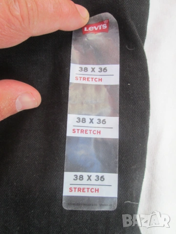 LEVI'S 511 SLIM нови, с етикет черни мъжки дънки размер 38x36., снимка 4 - Дънки - 54654922