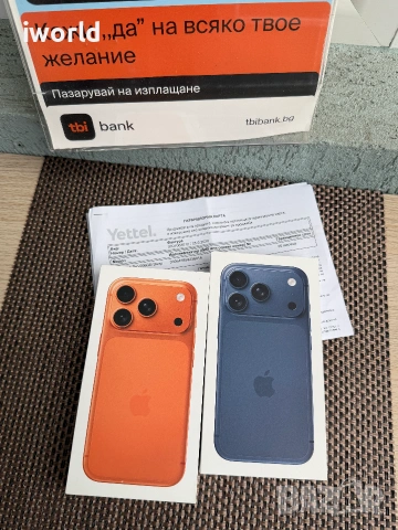 НОВ❗️24М ГАР.❗️iPhone 17 Pro Лизинг 45€/мес от Cosmic Orange / Deep blue 256Gb⚠️ , снимка 4 - Apple iPhone - 55145223