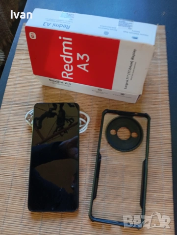 Продава телефон Redmi A3 - Midnight Black - 64Gb - 3Gb ram /4Gb extend/
