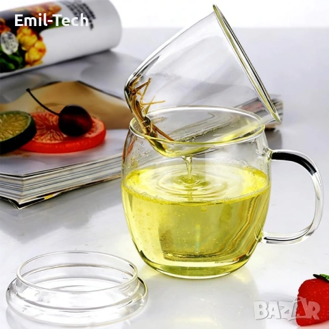 Нова електрическа кана Tefal 1.7L + стъклена чаша за чай подарък, снимка 11 - Кани - 54454168