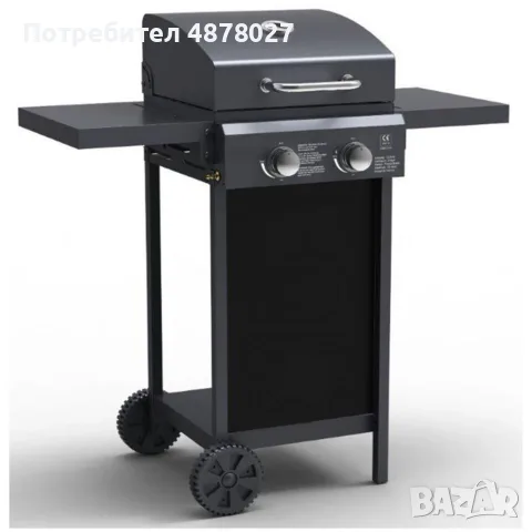 Газово барбекю Muhler с 2 горелки, 2x2.8kW, снимка 4 - Барбекюта - 55572972