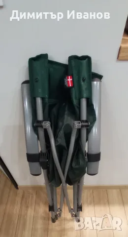 Сгъваем къмпинг стол Outwell Goya Green – висок клас, отлично състояние, снимка 5 - Къмпинг мебели - 55426049