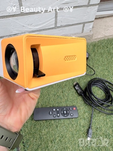 Мини видео проектор , LED , преносим с дистанционно , HDMI/USB, снимка 4 - Друга електроника - 53961582
