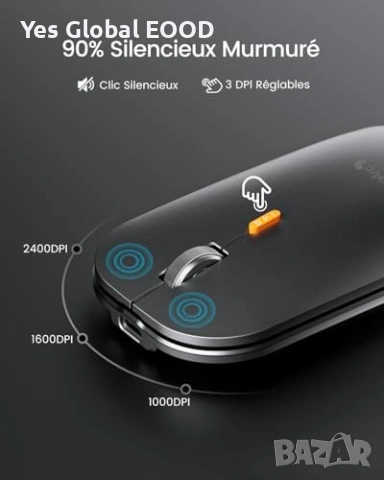 ProtoArc KM100-A Bluetooth клавиатура и мишка, снимка 6 - Клавиатури и мишки - 54630269