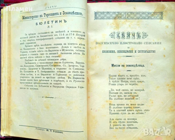 Сеячъ. Кн. 18-19, 23-24 / 1899; Кн. 1, 5, 6, 7, 9, 10, 11 и 12 / 1900, снимка 3 - Антикварни и старинни предмети - 55502712