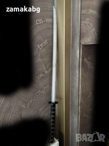 Сувенир Играчка Самурайски меч Катана Сабя Изцяло пластмаса около 113 см дължина, снимка 2 - Други - 54097560