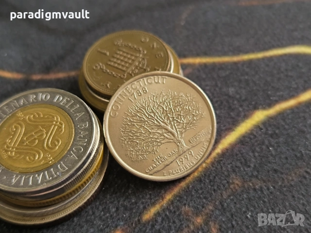 Монета - САЩ - 1/4 (четвърт) долар (Кънектикът) | 1999г.