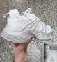 Дамски бели сребърни маратонки с кристали , снимка 6