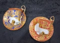 Vintage k&k Vienna porcelain Комплект 2бр .двоен сет  за еспресо/късо кафе , снимка 8
