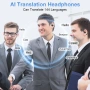 XG99 Слушалки с превод в реално време, отворени слушалки с Bluetooth 5.4, 144 езиков преводач, снимка 3