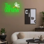 LED неон табло „The GolfFather“ за стена – декоративно осветление за дома и бар/гараж, снимка 6