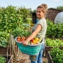 Сгъваем кош за пране 25 л от силикон – компактна кошница за дрехи с дръжки и лесно съхранение, снимка 7