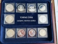 Сет 18 броя сребърни монети олимпийски игри Торино 2006, снимка 4