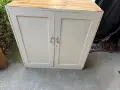 Дървен бял шкаф Ш/Д/В- 100/50/100см, снимка 2