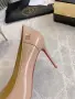 Christian Louboutin Kate 85 Patent Pumps – Nude Beige, снимка 7