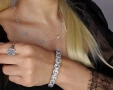 СРЕБЪРНО КОЛИЕ 925 С ЛУНЕН КАМЪК, снимка 3