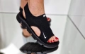 Nike Дамски Сандали Найк - Бели Или Черни Код P2757, снимка 8