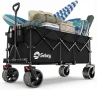 XXXL Сгъваема транспортна количка Sekey, 300L обем, до 200kg товар, черна, снимка 1
