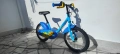 Детско колело Btwin 500 Ocean, 14", синьо, с помощни колела – 3-5 години, снимка 3